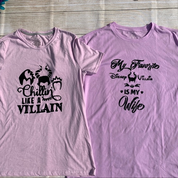 Chillin Like A Villain Disney Womens Graphic Shirt - Picture 2 of 7